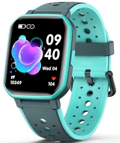 JOYELE Smart Watch for Kids Teens, Games Fitness Boy Girls Watch with 20 Sport Modes, Pedometer, Sleep Monitor, Kids Watch Birthday Gifts Toy Gift for Girls Boys 6-16 (Green)