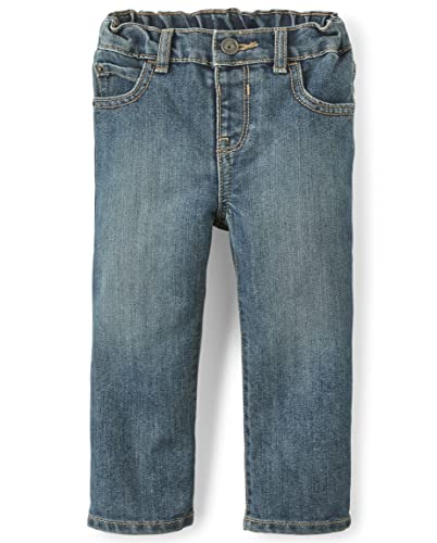 The Children's Place Baby Boys and Toddler Boys Basic Bootcut Jeans, Tide Pool, 4T