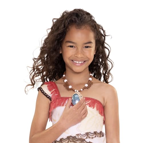 Disney Moana 2 Moana's Necklace Magical Sea Shell Star Light-Up Necklace for Girls Role Play and Dress Up, Officially Licensed, Great Birthday & Holiday Gift