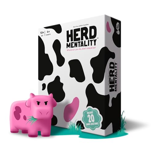 Herd Mentality: Udderly Hilarious Board Game | Easy Setup & Play | Loved by Millions of Families & Friends | Perfect for 4-20 Players