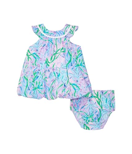 Lilly Pulitzer Girls' Baby Paloma Bubble Dress (Little Kid), Multi Seacret Escape