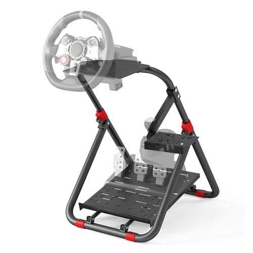 DIWANGUS Racing Wheel Stand Foldable Racing Simulator Cockpit Adjustable Steering Wheel Stand Sim Racing Cockpit for Logitech G29 G920 G923 G27 G25 for Thrustmaster T248X T248 T300RS T150 458 TX Xbox PS4 PS5 Accessories