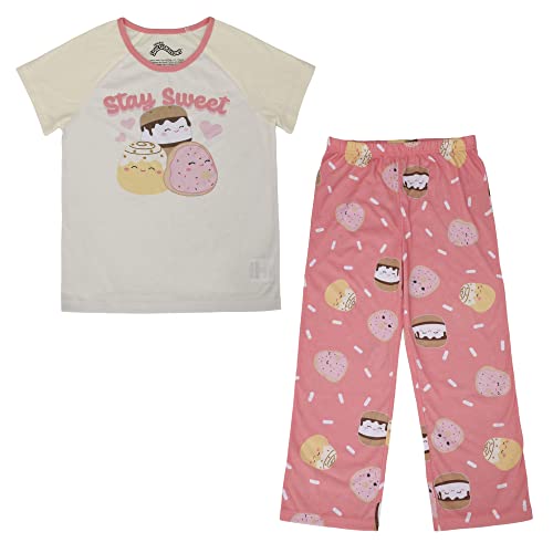 Bioworld Squishmallows Stay Sweet Youth Girls Pajama Set-8 Multicolored