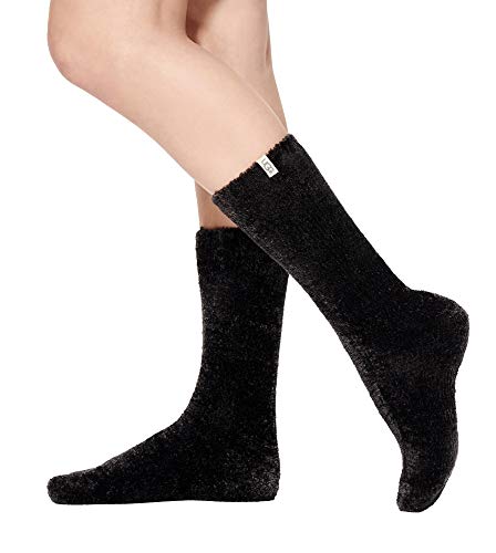 UGG Women's Leda Cozy Sock Socks, Black, O/S