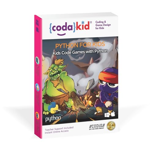 Code Python, Award-Winning STEM Courses, Coding for Kids, Ages 10+ with Online Mentoring Assistance, Learn Computer Programming and Code Amazing Games with Python (PC & Mac) (Box Art Varies)