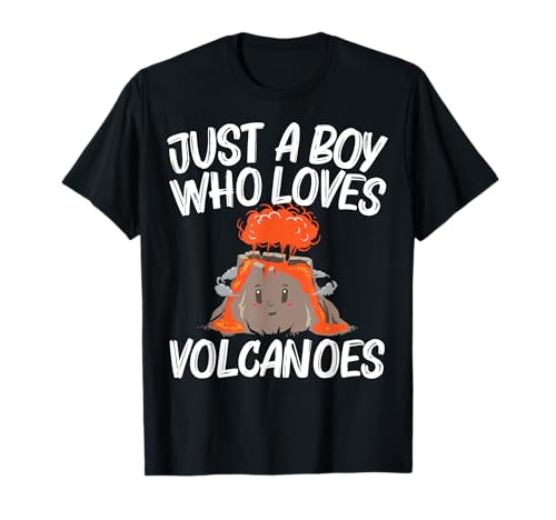 Cool Volcano Gift For Boys Kids Lava Magma Eruption Geology T-Shirt