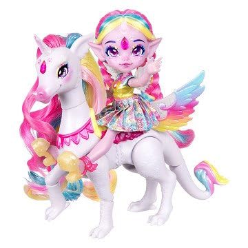 Magic Mixies Pixlings Shimmerverse Series, Create & Mix Potion to Reveal Unia The Unicorn Pixling & Rainbow Star The Pegacorn, This Beautiful 6.5' Pixling Doll Appears Inside The Potion Bottle