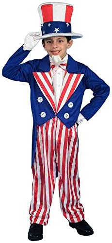 Forum Novelties Patriotic Party Uncle Sam Costume, Child Medium