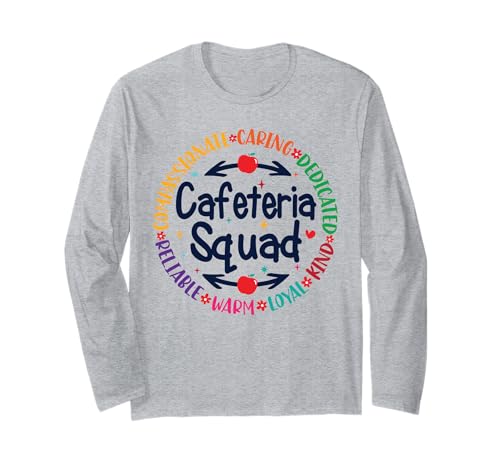 Cafeteria Crew Back To School Lunch Lady Team Food Services Long Sleeve T-Shirt