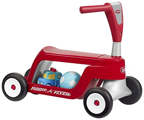 Radio Flyer Scoot 2 Scooter, Toddler Scooter or Ride On, For Kids Ages 1–4 Years, Red Ride On Toy, Large