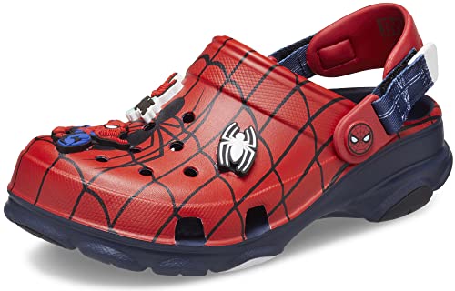 Crocs Classic All-Terrain Spiderman Clogs, Navy, 11 US Unisex Little Kid