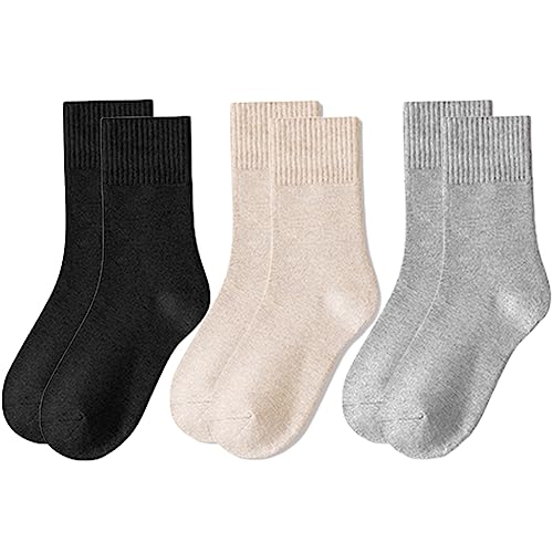 Lomitract Mini Crew Quarter Socks Women: Above Ankle High, Bamboo Long Dress Sock, Cotton Tall Sox, Mid Half Calf Length, Suit for Short Boot, Black, Light Grey, Off White, Beige, Cream, Oatmeal