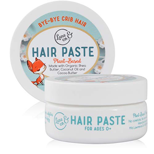 LANE & CO. Hair Paste - Plant-Based Styling Paste for Babies, Toddlers, Kids - Natural & Organic Formula, Safe & Non-Sticky, Tame Bed Head & Flyaway Hair, 2oz