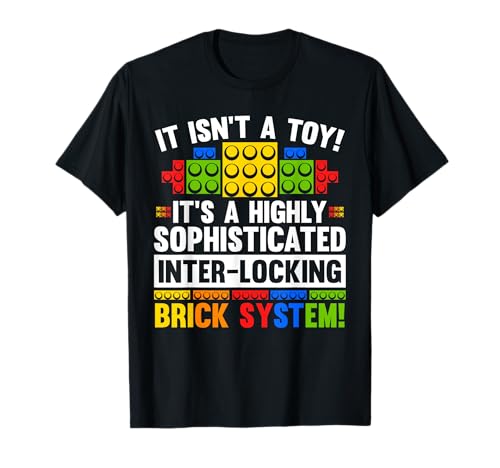 Master Builder Bricks Blocks Play Toys T-Shirt