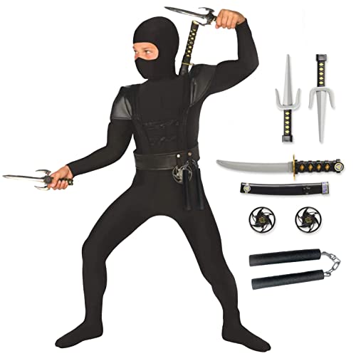 Morph Black Ninja Costume For Boys, Kids Black Ninja Costume Boys, Kids Ninja Costumes For Boys, Black Ninja Costume For Kids, Dark Ninja Costumes For Boys, Medium