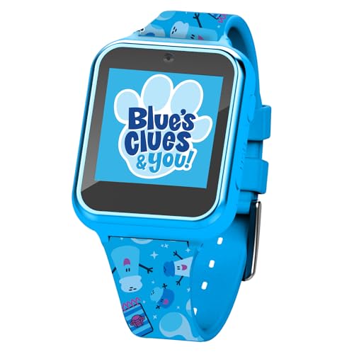 Accutime Blues Clues Kids Blue Educational Learning Touchscreen Smart Watch Toy for Boys, Girls, Toddlers - Selfie Cam, Learning Games, Alarm, Calculator, Pedometer & More (Model:BLU4016AZ)