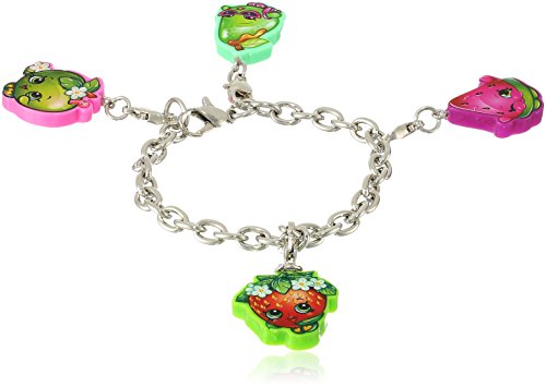 Shopkins Cutout Apple Strawberry Melonie Pear Interchangeable Charm Bracelet