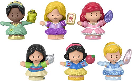 Fisher-Price Little People Toddler Toys Disney Princess Set with 6 Character Figures for Preschool Pretend Play Ages 18+ Months (Amazon Exclusive)