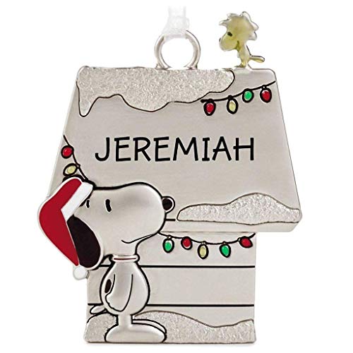 Hallmark Jeremiah Peanuts Snoopy and Woodstock Charmers Metal Christmas Ornament