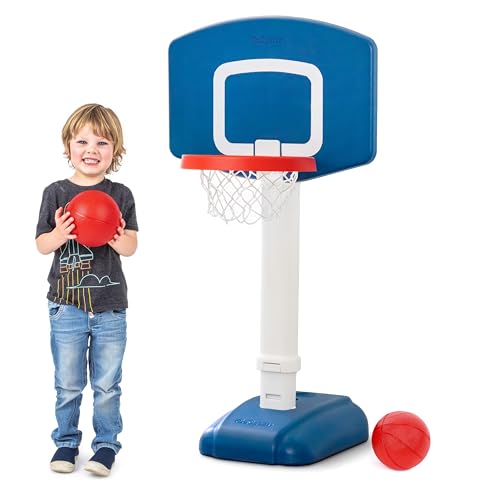 GoSports Tot Shot Toddler Basketball Set - Kids Indoor & Outdoor Toy Hoop with Adjustable Height