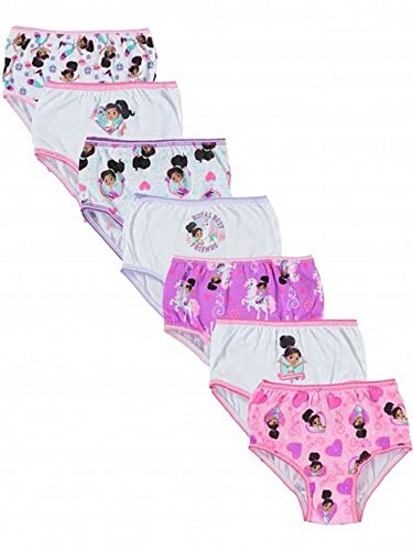 Nickelodeon Girls' 7-Pack Nella The Princess Knight Underwear Panties Size 8