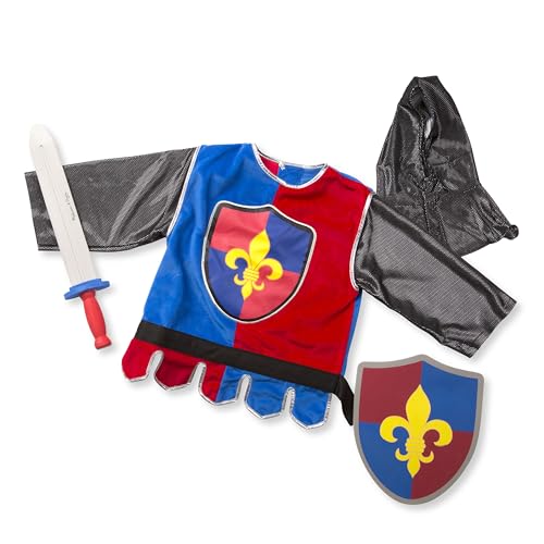 Melissa & Doug Knight Role Play Costume Dress-Up Set (4 pcs)