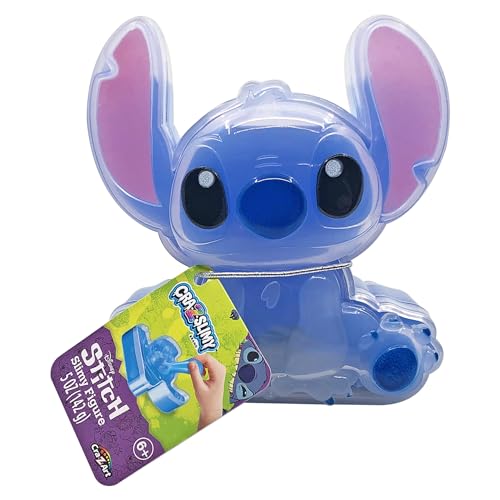 CRA-Z-Slimy Stitch Slime Toy- Glossy, Stretchy, Super Soft, Smooth Blue Stitch Slime with Stitch Shaped Confetti Mix-Ins for Boys and Girls, Lilo and Stitch Kids Toy Gift