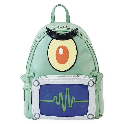 Loungefly Spongebob Squarepants: Plankton Lenticular Mini-Backpack, Amazon Exclusive