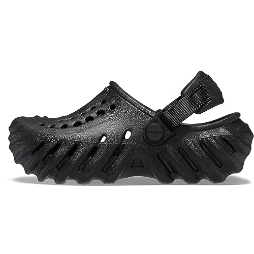 Crocs Echo Clogs, Black, 4 US Unisex Big Kid