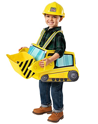 Spirit Halloween Ride-Along Bulldozer Costume | Construction Worker Cosplay | Occupation Outfit | Piggyback Costume