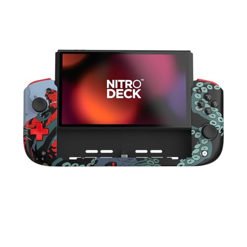 CRKD Nitro Deck - Professional Handheld Deck with Zero Stick Drift for Nintendo Switch and Switch OLED (Hellboy Special Edition)