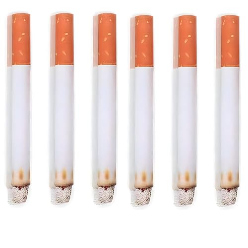 Fake Puff Cigarettes Costume Accessory - 3.25', 6 Count - Durable & Realistic - Ideal For Themed Parties & Theatrical Performances