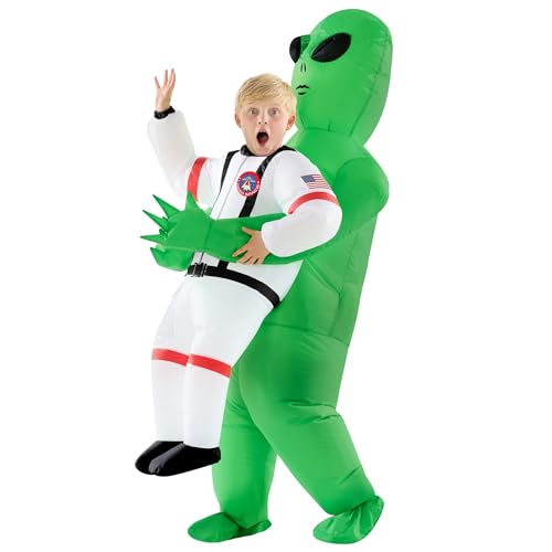 Morph Alien Astronaut Costume for Kids, Inflated Alien Costume, Kids Inflatable Costume Alien, Child Inflatable Alien Costume, Alien Inflatable Costume Kids, Abducted by Aliens Costume