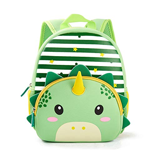 KK CRAFTS Preschool Backpack Toddler Neoprene Animal Schoolbag Lunch backpack for Kids Boys Girls(Dinosaur)