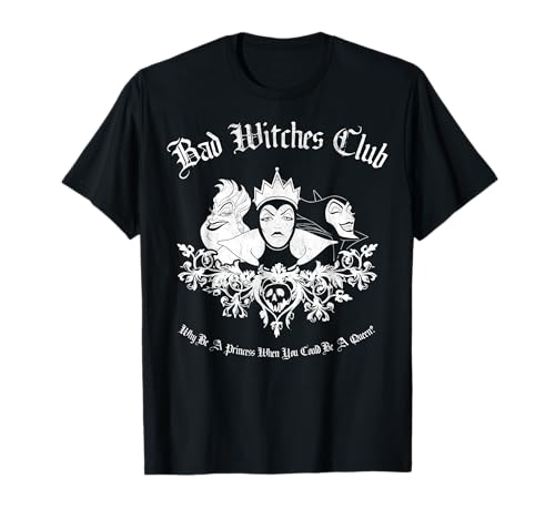 Disney Villains Bad Witches Club Group Shot Vintage T-Shirt