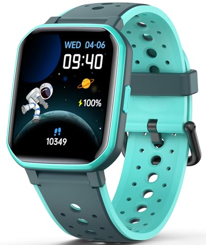 JOYELE Smart Watch for Kids Teens, Games Fitness Boy Girls Watch with 20 Sport Modes, Pedometer, Sleep Monitor, Kids Watch Birthday Gifts Toy Gift for Girls Boys 6-16 (Green)