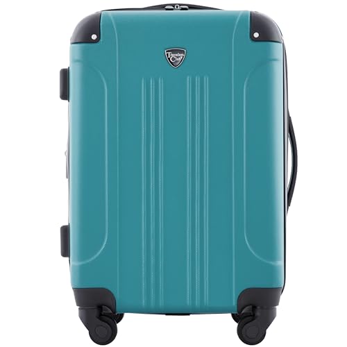 Travelers Club Chicago Hardside Expandable Spinner Luggage, Teal, 20' Carry-On