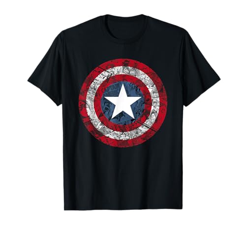 Marvel Captain America Avengers Shield comic T-Shirt