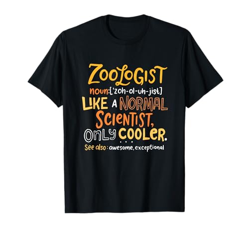 Awesome Zoologist Definition Funny Zoology Science T-Shirt