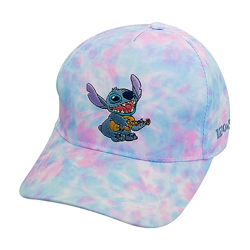 Disney Lilo and Stitch Hat for Girls – Adjustable Stitch Girls Baseball Hat for Everyday Wear, Hat for Girls Light Blue Pink