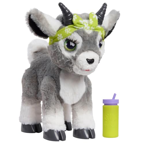 Just Play furReal Daisy The Yoga Goat Interactive Toy, 11-inch Realistic Plush, Kids Toys for Ages 4 Up