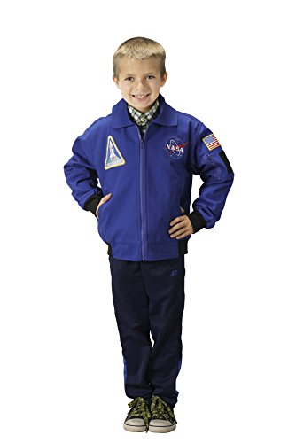 Aeromax Youth NASA Astronaut Flight Jacket, Blue, Small