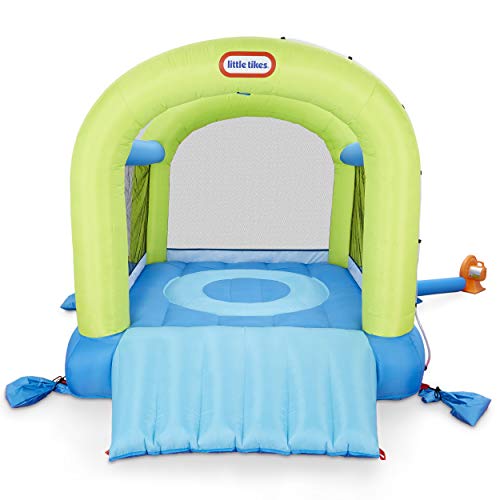 Little Tikes Splash n' Spray Indoor/Outdoor 2-in-1 Inflatable Bouncer, 108.00”L x 84.00”W x 82.25”H