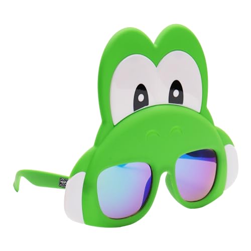 Sun-Staches Nintendo Yoshi Official Sunglasses, UV400 Costume Accessory, Mask, Dress Up, One Size Fits Most