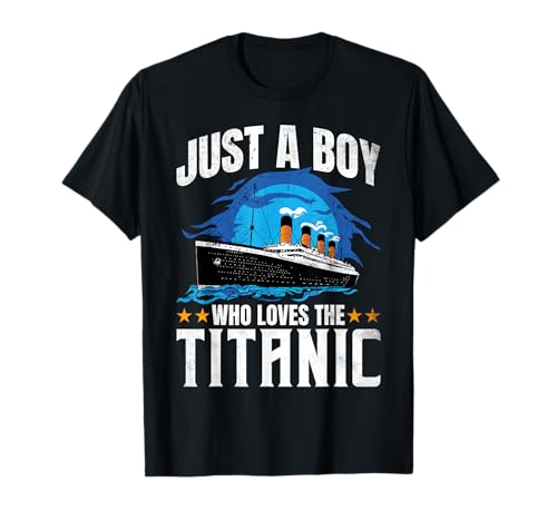 Boys who just love the RMS Titanic T-Shirt