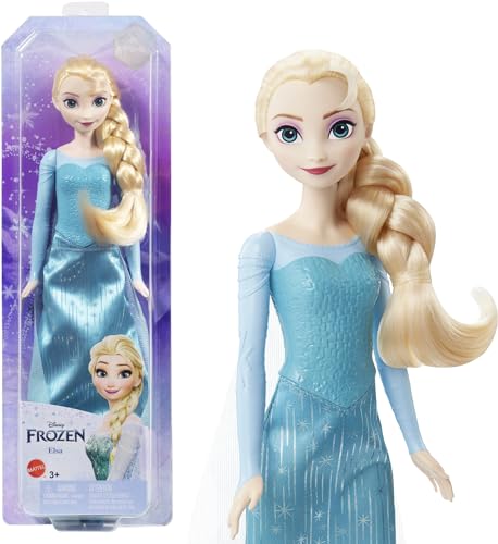 Mattel Disney Frozen Toys, Elsa Fashion Doll & Accessory with Signature Look, Inspired by the Movie