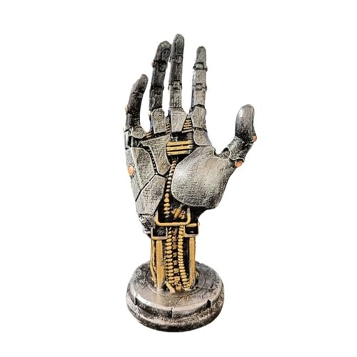 Gaming Controller Holder Stand, Basketball Stand Cyberpunk Silverhand Mechanical Hand, Desktop Gamepad Controller Universal Headphone Hanger Holder, Desktop Decoration Model Handmade Gifts