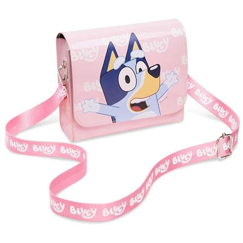 Bluey Girls Purse - Cute Shoulder Bag for Kids, Adjustable Strap - Girls Gifts