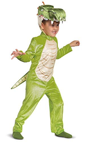 Disguise Gigantosaurus Giganto Costume, Disney Junior Cartoon Inspired Character Outfit, Classic Toddler Size Large (4-6) Green (105759L)