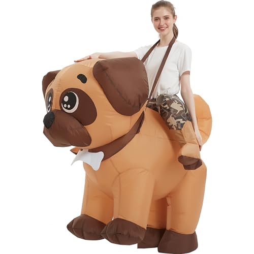 RQUXMT Blow Up Party Costumes,Inflatable Costume Adult,Dog Inflatable Costume,Halloween Costumes for Men Women (72INCH)